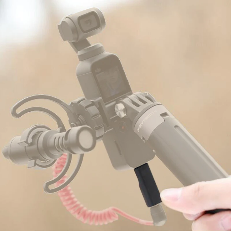  Optional 3.5mm Mic Adapter PGYTECH Smartphone Mount Cold Shoe Mount 49 LED Light Microphone For DJI