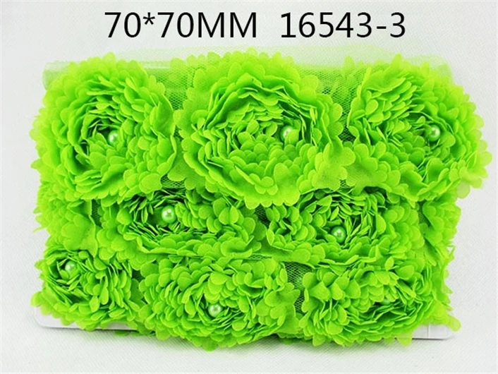 David accessories 1 ярд Дерево Массаж ног пышный, с неровными краями цветочная ткань для поделки своими руками повязка на голову швейная бант для малышей украшения, 1Yc6187 - Цвет: 70x70mm