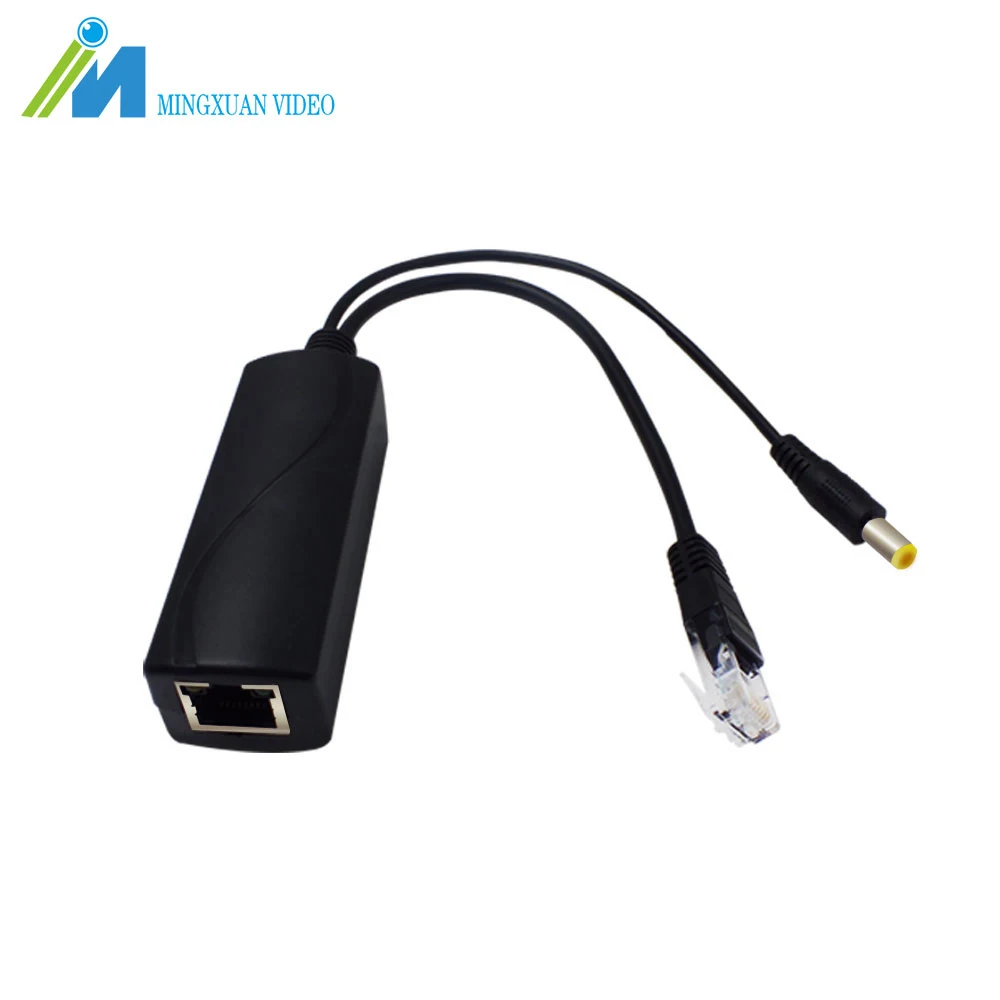 

MX POE Splitter 10/100Mbps POE Switch IEEE802.3af/at 48V Input 12V POE Camera NVR without Power Adaper
