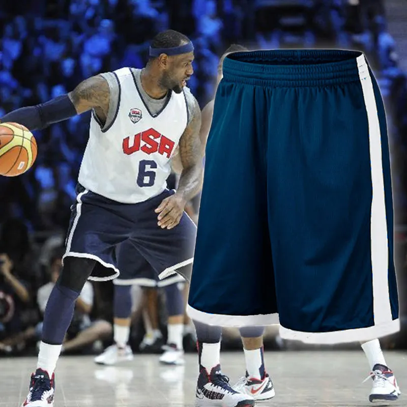 EU Men Basketball Shorts Plus Size Loose Breathable summer Basketball Shorts with Pocket Men Quick Dry Running Training Shorts