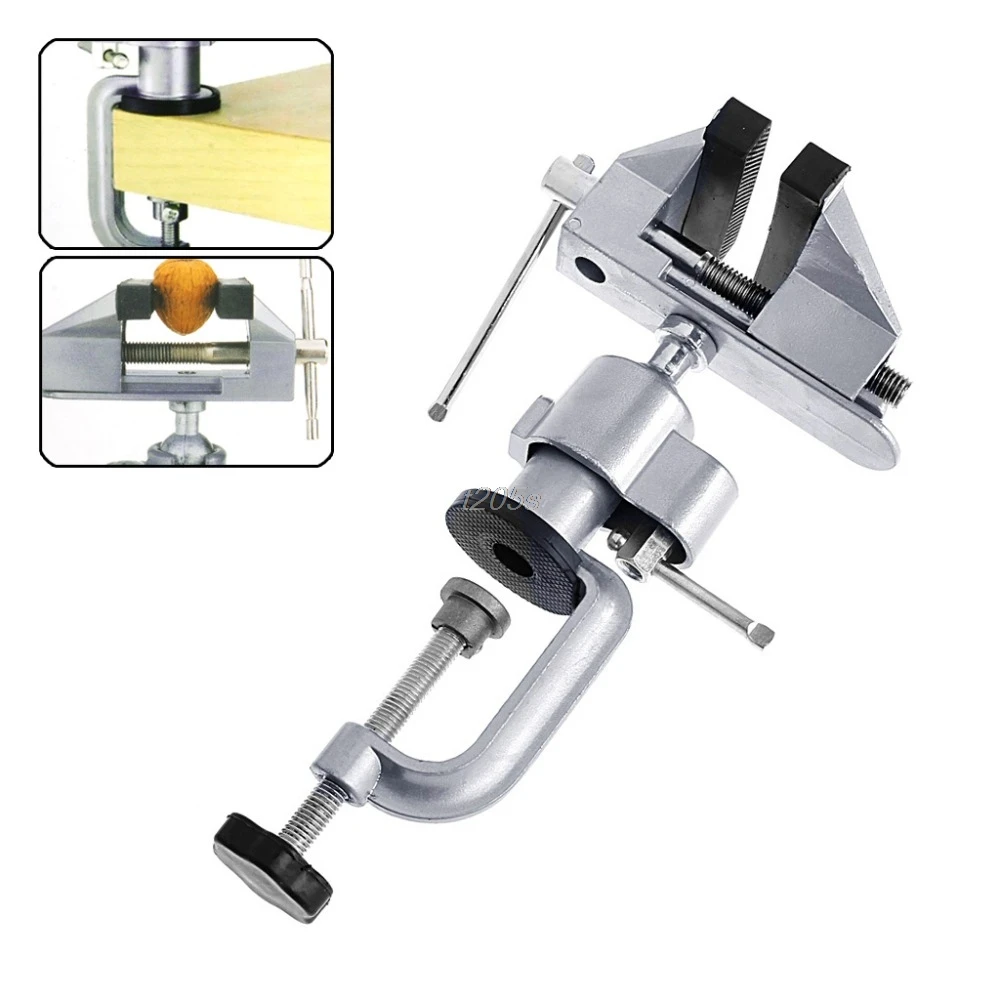 

Mini Vise Tool Aluminum Small Jewelers Hobby Clamp On Table Bench Vice Lathe New T12 Drop ship