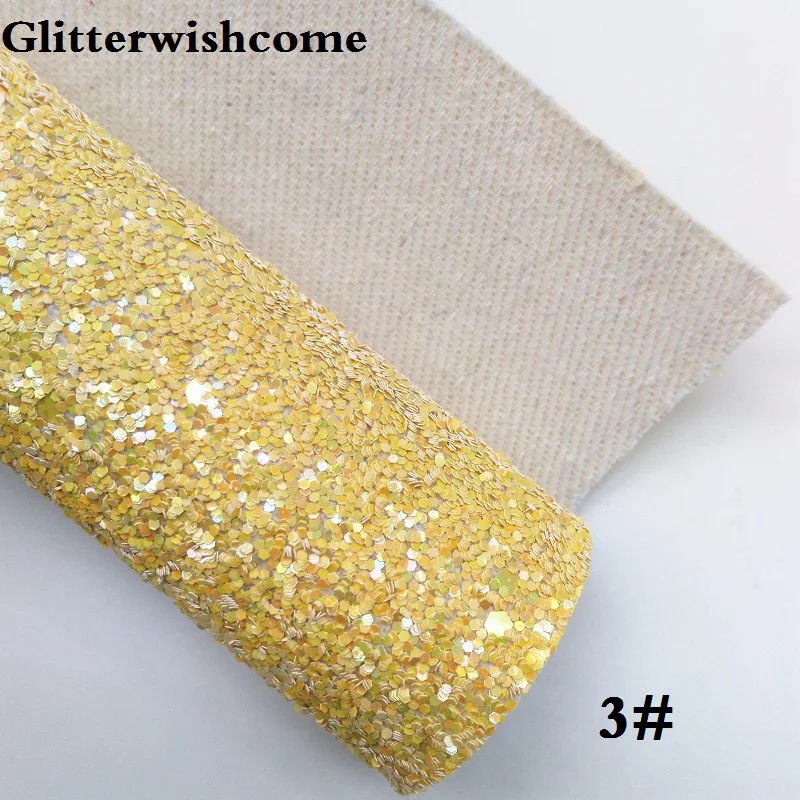 Glitterwishcome 21X29 см A4 размер винил для луков с эффектом блестящей кожи Ткань Винил для луков, GM109A - Цвет: 3