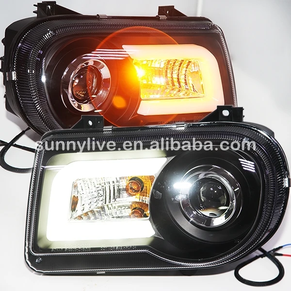 Для Chrysler 300C СВЕТОДИОДНАЯ головная лампа фотолампа от 2005 до 2010 года SN|projector lens|bi xenon