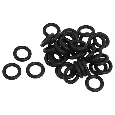 16mm x 3mm Black Nitrile Rubber O Ring NBR Seals Gaskets 50 Pcs