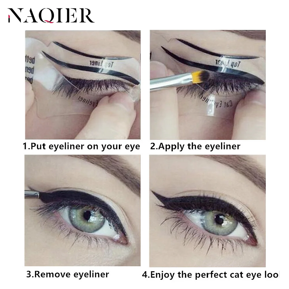 NAQIER 10 шт. карандаш для глаз трафарет кошка рыбий хвост двукрылая подводка модели
