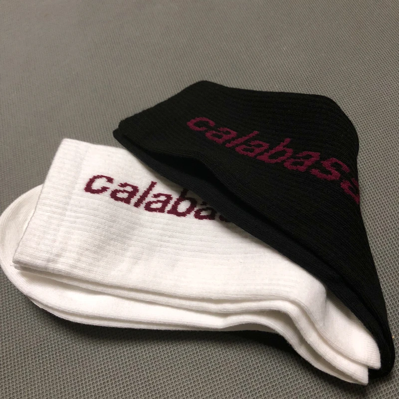 CALABASAS Logo Belt Socks Season 5 2019ss Hip Hop Kanye West Harajuku Skarpetki Women Men Socks CALABASAS Calcetines