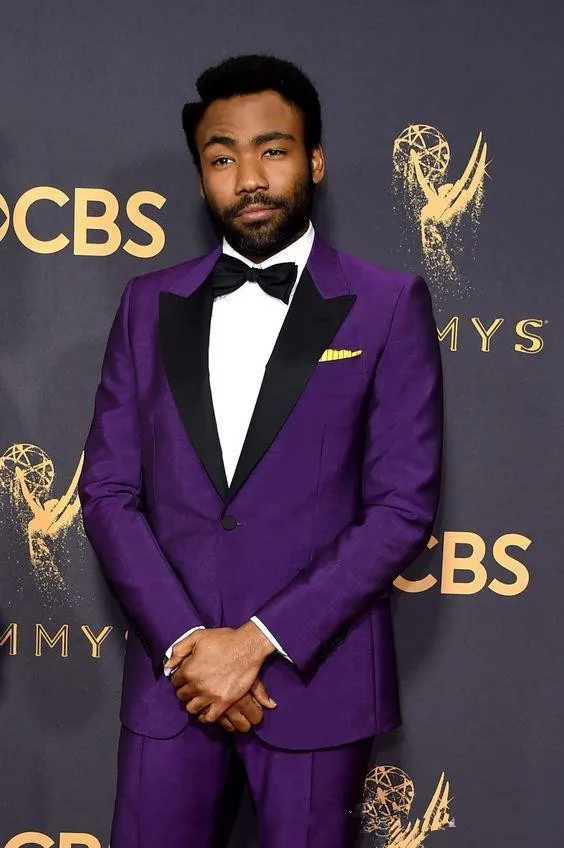 935 Classic Design Purple Groom Tuxedos Custom Made Groomsmen Best Man Suit Top Quality Mens Wedding Suits