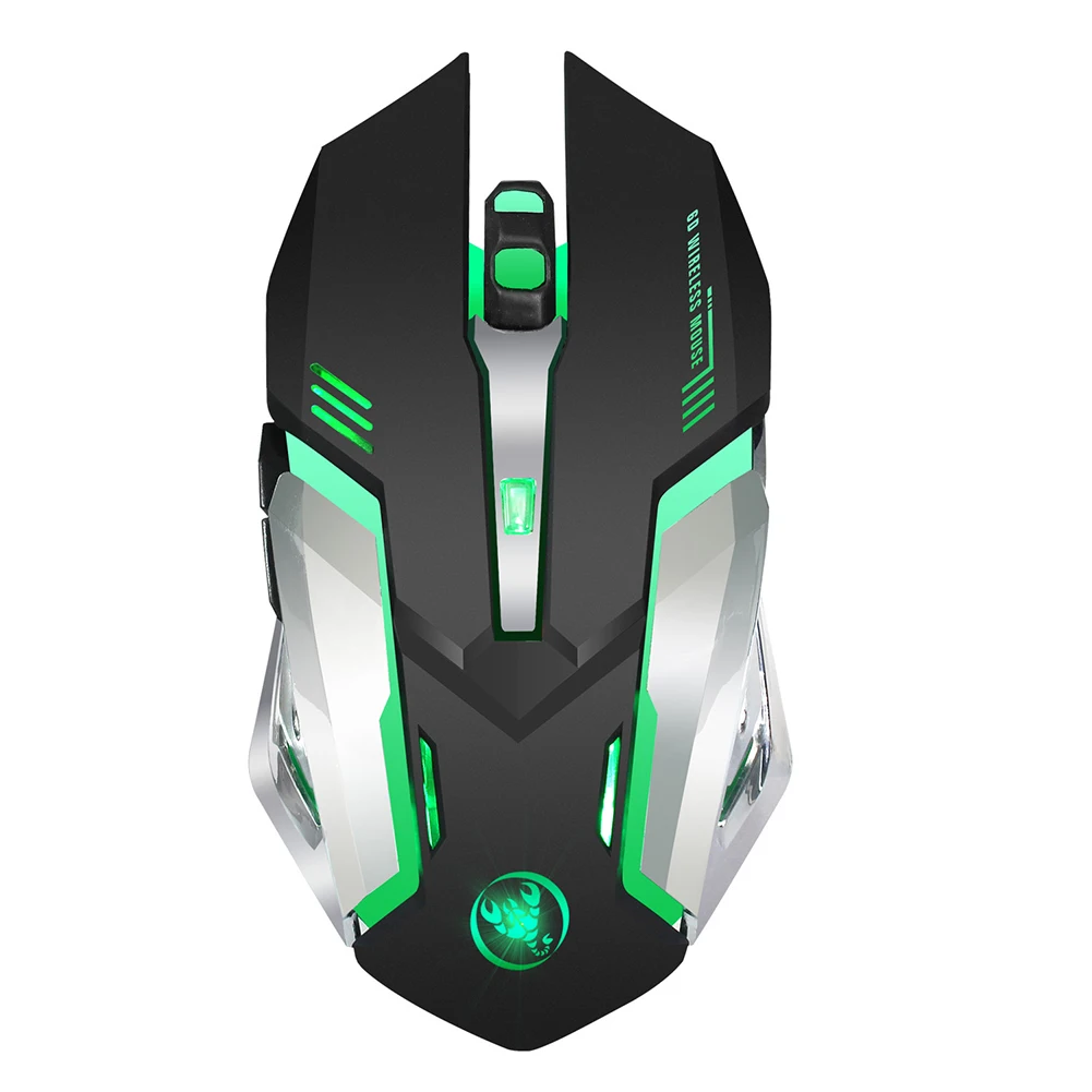

2.4G Rechargeble Computer Colorful Backlight Fatigue Reduce Working Durable Ergonomic Compact Adjustable Gaming Mouse Wireless