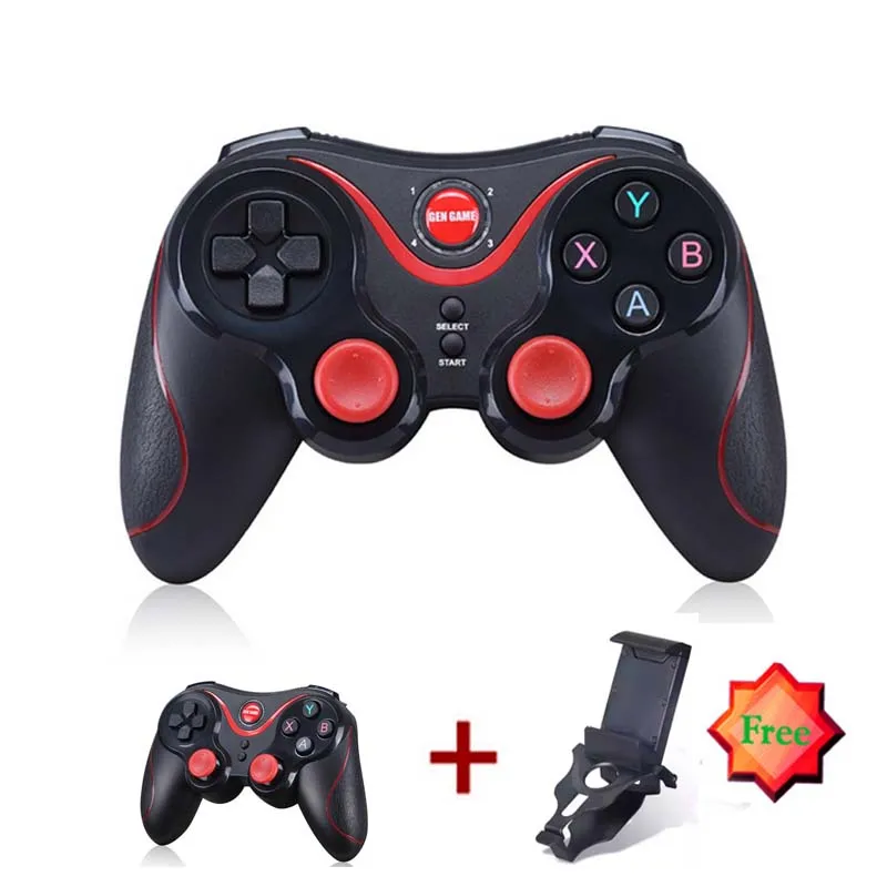 Cheap s5 wireless bluetooth gamepad game controller for iphone ios platform 2 3 cell phone 