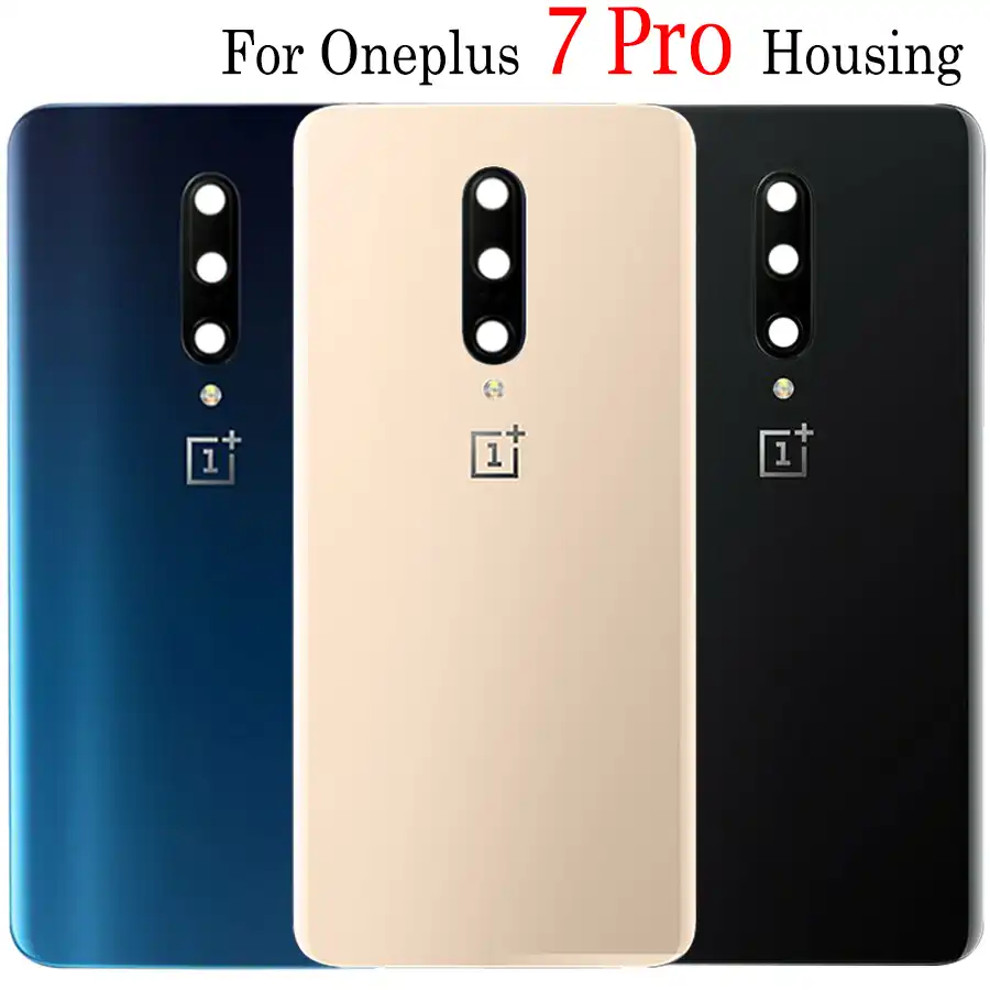 Original 3d Glass For Oneplus 7 Pro Back Battery Cover Door Rear Glass For Oneplus 7pro Battery Cover 7 Pro Housing Case Glass Mobile Phone Housings Frames Aliexpress
