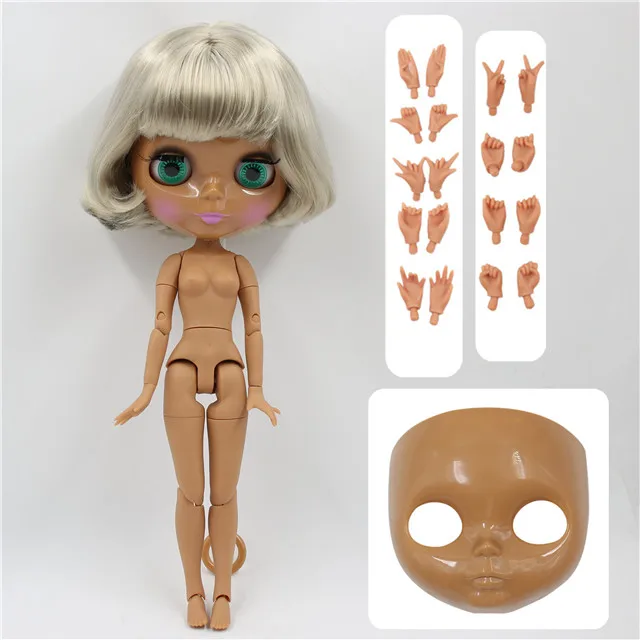 Ледяная фабрика blyth кукла 1/6 BJD Специальное предложение Специальная цена, лицевая сторона и руки AB как подарки - Цвет: shiny face