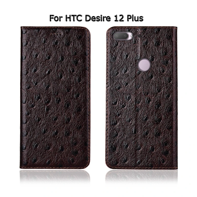 Страус Текстура чехол для htc Desire 10 EVO Pro 12 плюс 12+ крышка флип подставка, гнездо для карточек из натуральной кожи чехол для телефона