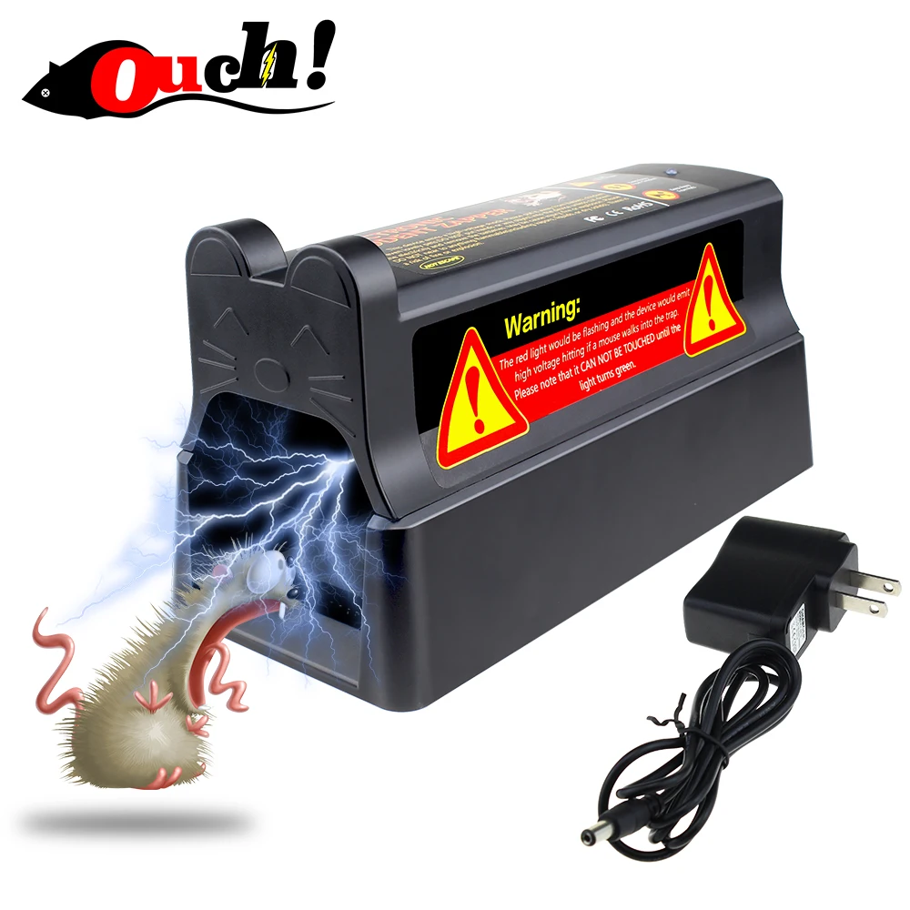 

Ouch electronic mousetrap with US plug adapter professional high voltage effective and powerful killer for rat squirrels