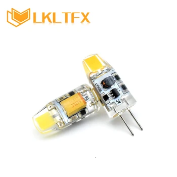 

LKLTFX Lampada LED Lamp G4 12V 1W 2W Dimmable Bombillas LED Bulb G4 AC DC 12V COB Light Replace Halogen Spotlight Chandelier