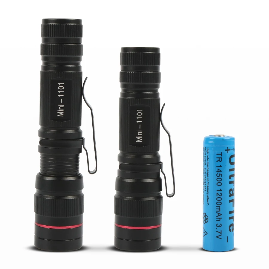3 шт. Водонепроницаемый мощный светодиодный фонарик CREE Q5 Мини Flash Light для