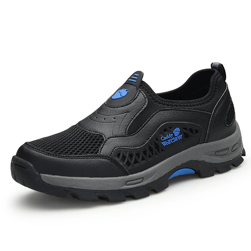 Summer Work Shoes Men Loafers Casual Shoes Mid Aged Classic Outdoor