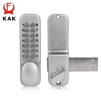 

KAK Zinc Alloy Keyless Combination Mechanical Digital Door Lock No Power Push Button Code Locks For Home Furniture Hardware