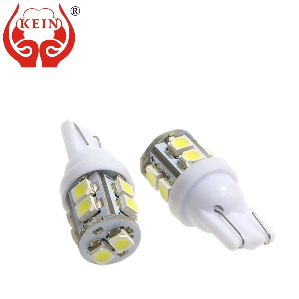 KEIN 100 шт. 168 194 w5w t10 Светодиодные Автомобильные лампы 3528 10smd 12V светодиодных фар для