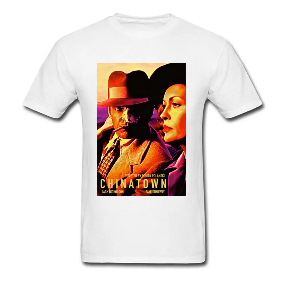 CHINATOWN 4 18337 Plain Short Sleeve Printed T-shirts 100% Cotton O-Neck Men Tees Birthday T-shirts Summer Drop Shipping CHINATOWN 4 18337 white
