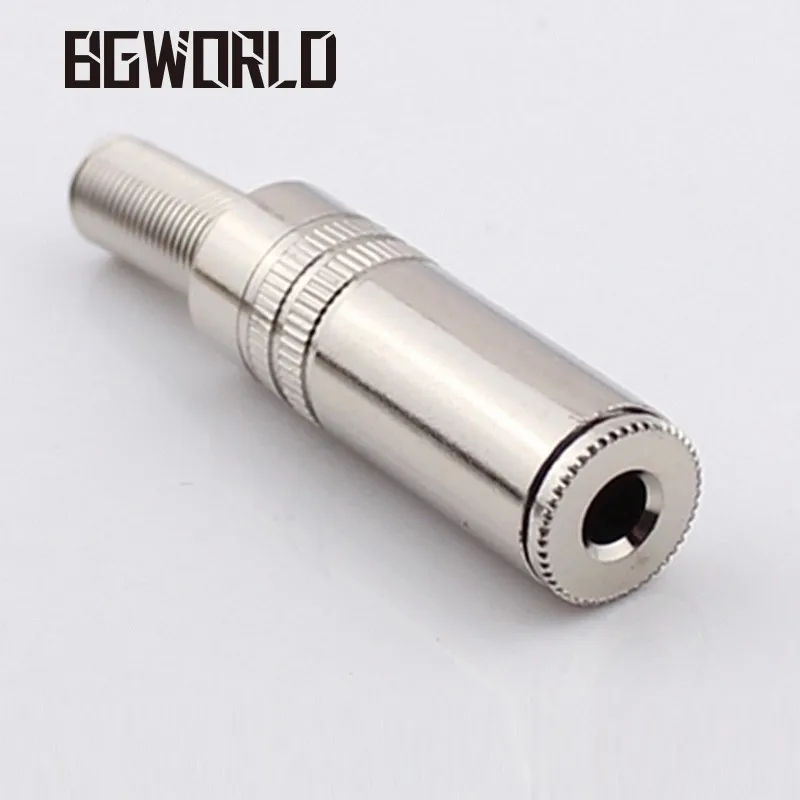 Bgworld Silver 3 5 Mm 1 8 Stereo Jack Plug Female Dual Channel Wire Connector Plugs Soldering Adapter 3 5 Mm Stereo Jackplug 3 5 Mm Aliexpress