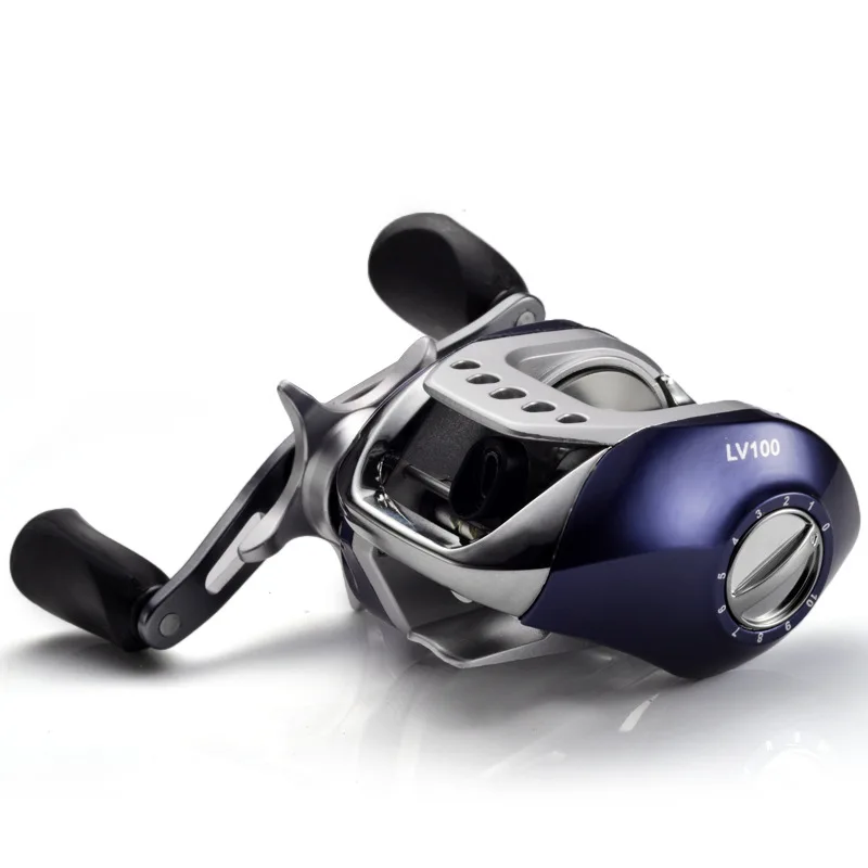Carretel da Carcaça de Isca de Pesca Força de Travagem Pesca em Água Bobinas de Metal 10 + 1b Isca Baitcast Proporção 1 Rolamento Boa Qualidade Salgada Lv100 6.3: 10 High Quality Esporte e Lazer