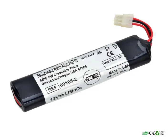 Для Welch Allyn 00185-2 7919-2 8000-0807-01 B11387 AED 10 LIFEQUEST POWERSTICK 2 Interstate батареи AMED0027 |