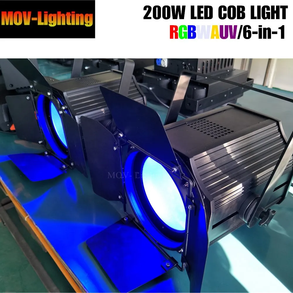 200 Вт COB Par Light RGBWAUV студийная театральная шайба DMX сценические огни