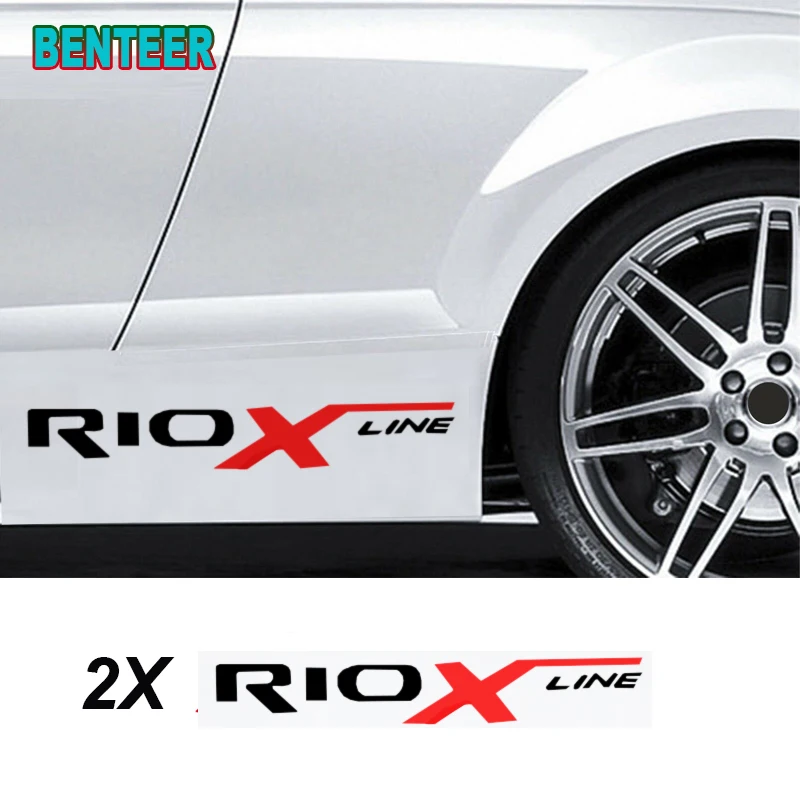 

2pcs/lot car body sticker decals sticker For Kia RIO RIO X LINE