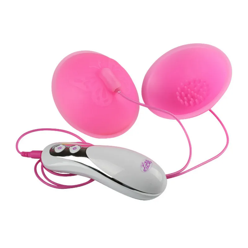 10 Frequency Electronic Powerful Breast Massager Enhancer Chest Remote Control Nipple Sucker Vibrator Machine Silicone Cup | Красота и