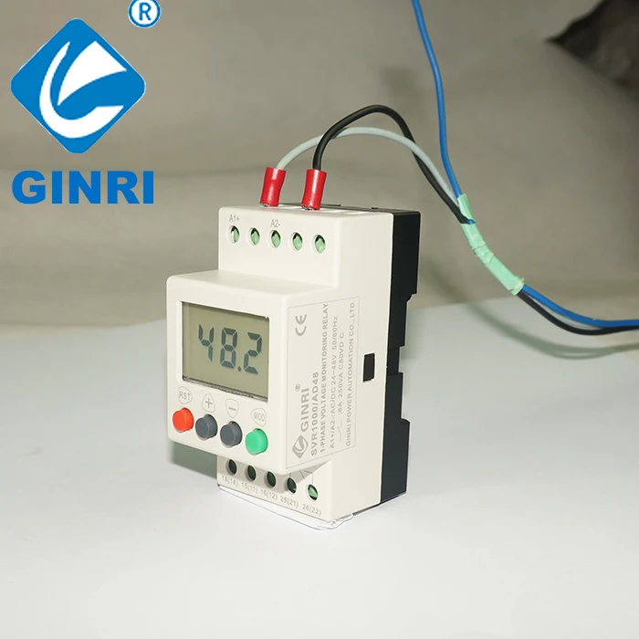 GINRI SVR1000/AD48 цифровой Дисплей фаз под/сбой фазы реле перегрузки для защиты