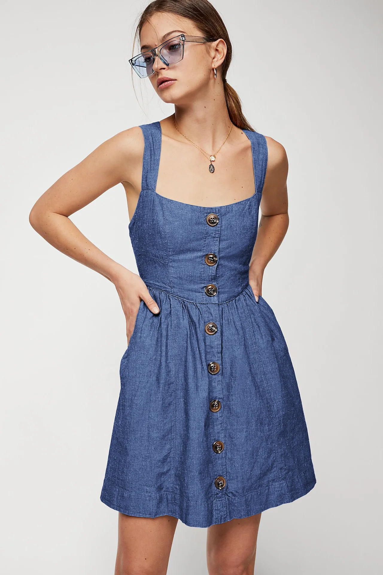 2018 women's fashion new summer dress hot sale sleeveless