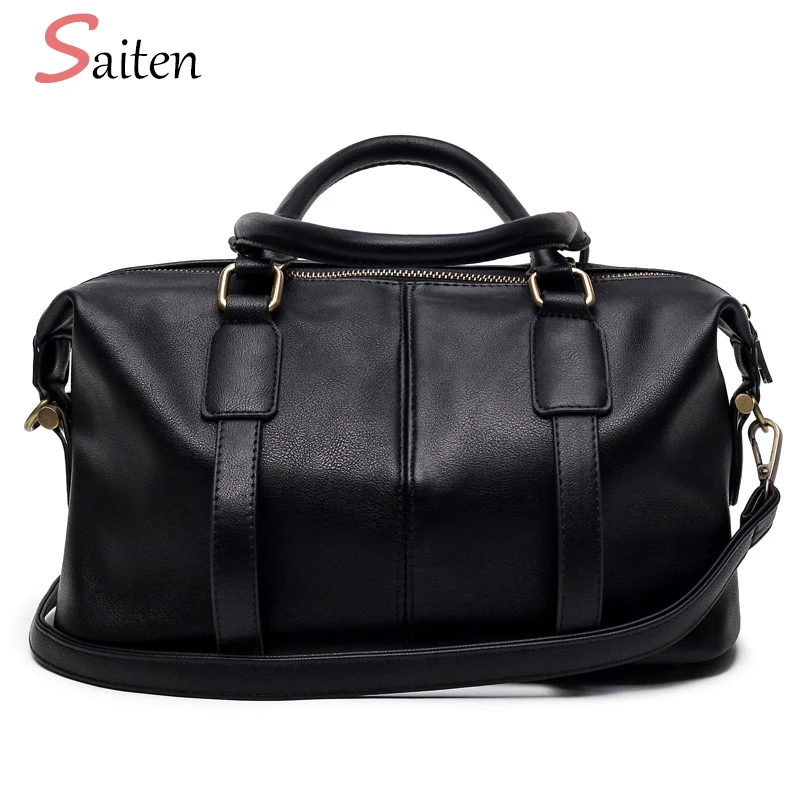 

2017 spring new arrives women messenger bag luxury leather vintage bags ladies handbag casual tote bags women brands pillow bag
