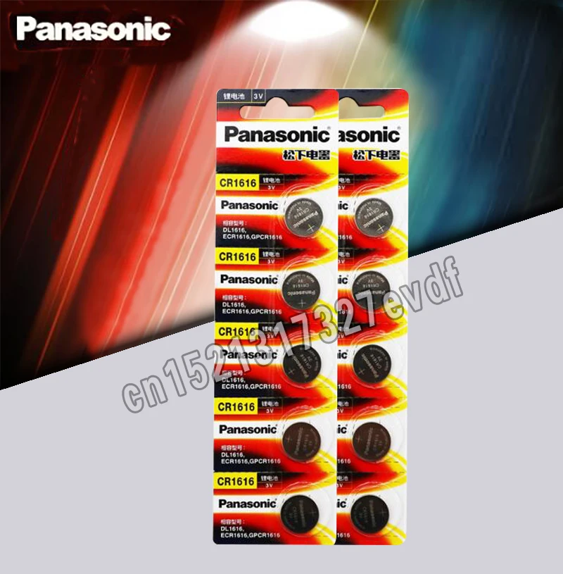 

CR1616 10PCS Button Cell Coin Batteries Panasonic 100% Original cr 1616 3V Lithium Battery DL1616 ECR1616 LM1616