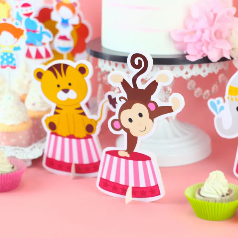 Circus Birthday Party Table Centerpiece Girl Birthday Party Decorations Kids Vintage Pink Carnival Party Decorations Supplies