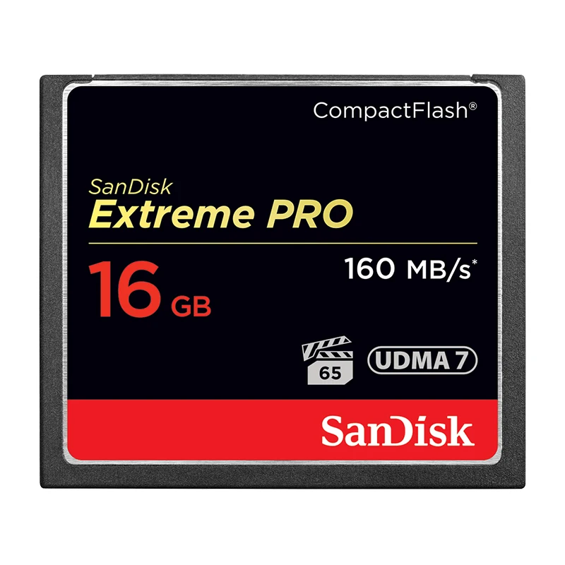 Карта памяти SanDisk Extreme Pro CF 16 ГБ 32 ГБ 64 Гб 128 ГБ 256 Гб CompactFlash 1067X160 Мб/с для богатых 4K и Full HD видео SDCFXPS