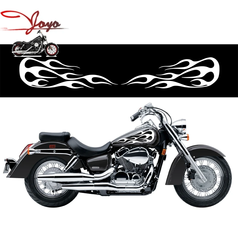 Pаспродажа Мотоцикл печи Газовое пламя наклейки на бак наклейки для Honda Shadow VT750 Универсальный
