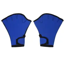 Перчатки для пальцев-перчатки без пальцев для плавания в плавательный бассейн тренировочный серфинг синий черный