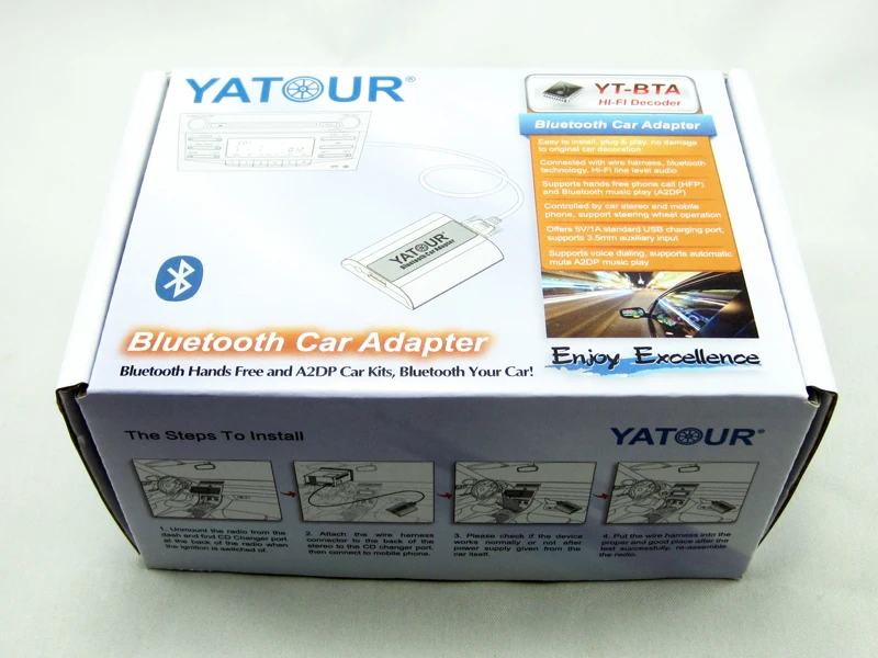 Yatour автомобильный аудио YT-BTA Bluetooth комплект для Toyota Avensis Avalon Camry Lexus LS460 Scion Hands-free Phone AUX 6+ 6 plug