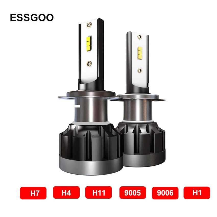 

2 Pcs Led Headlight Bulb H7 H4 H1 H11 9005 9006 Car Lights 6000K 40w 4000lm Pair Led Hb2 Hi/Lo Hb3 Hb4 Auto Headlamp Automotivo