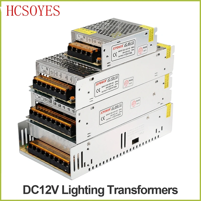 Трансформаторы DC5V 12V 24V 36V 48V полосы Мощность к адаптеру 1A 2A 3A 4A 5A 6A 8A 10A 15A 20A 30A 40A 50A 60A Питание