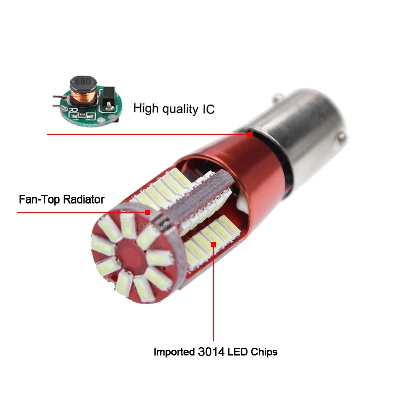 2 x H21W BAY9S светодиодный автомобиль 57SMD Габаритные огни номерного знака чтения хвост Купол Карта, сигнализирующий фонарь лампа Ледяной Синий и красный цвета Янтарный