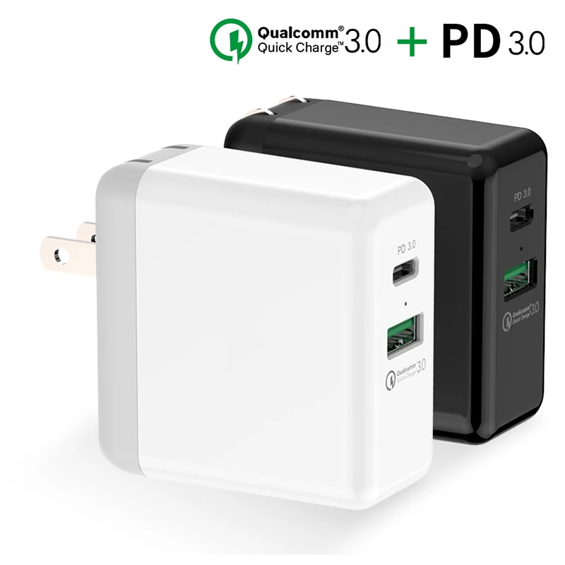 BFOLLOW 36 Вт PD 3 0 + QC Fast Зарядное устройство для Apple iPhone Android iPad Tablet адаптер Тип C USB