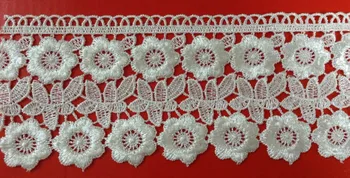 

7.2cm polyester embroidery water soluble lace trim,big lace,top quality,free shipping,XERY0204A