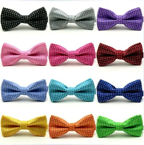 

Children Cotton Bow Tie Fashion Formal Kid Classical Dot Bowties Colorful Butterfly Wedding Party Pet Bowtie Tuxedo Ties