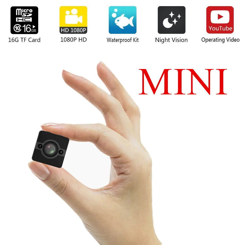 SQ12 HD Mini camera 1080P small camera Wide Angle Waterproof cam Camcorder DV Mini video Sport Night Visio camera micro SQ 12