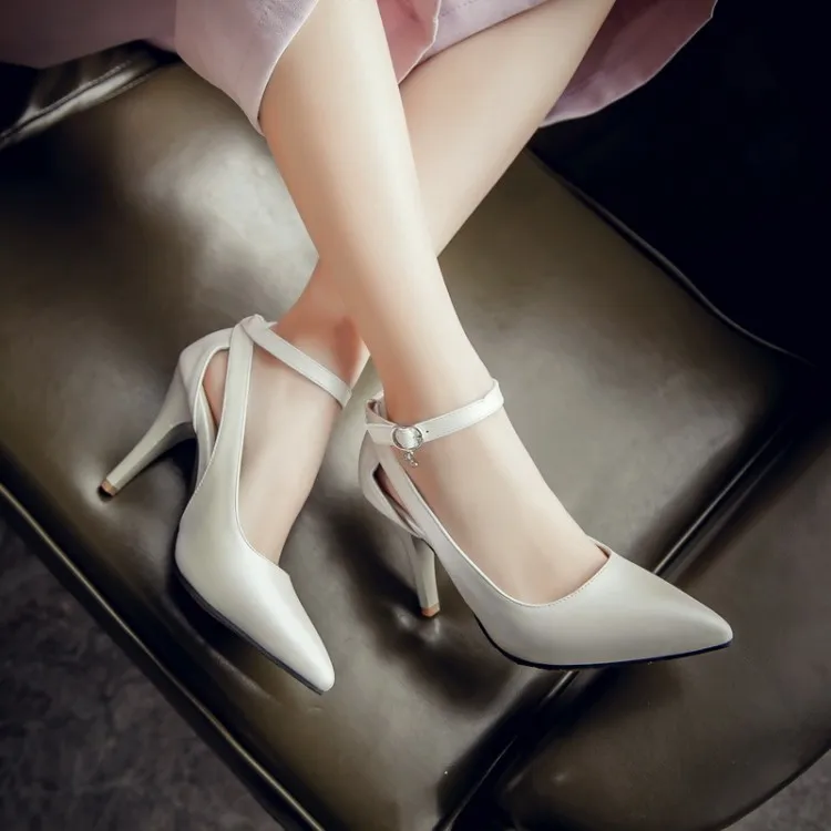 LANYUXUAN/большие размеры 34-52; женская обувь; новые женские свадебные туфли на высоком каблуке; модные милые модельные женские туфли-лодочки с острым носком; E-177