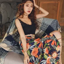 Весна и лето Таиланд праздник ветер высокая посадка на пуговице юбка богемная рыбий хвост юбка dthin split wo