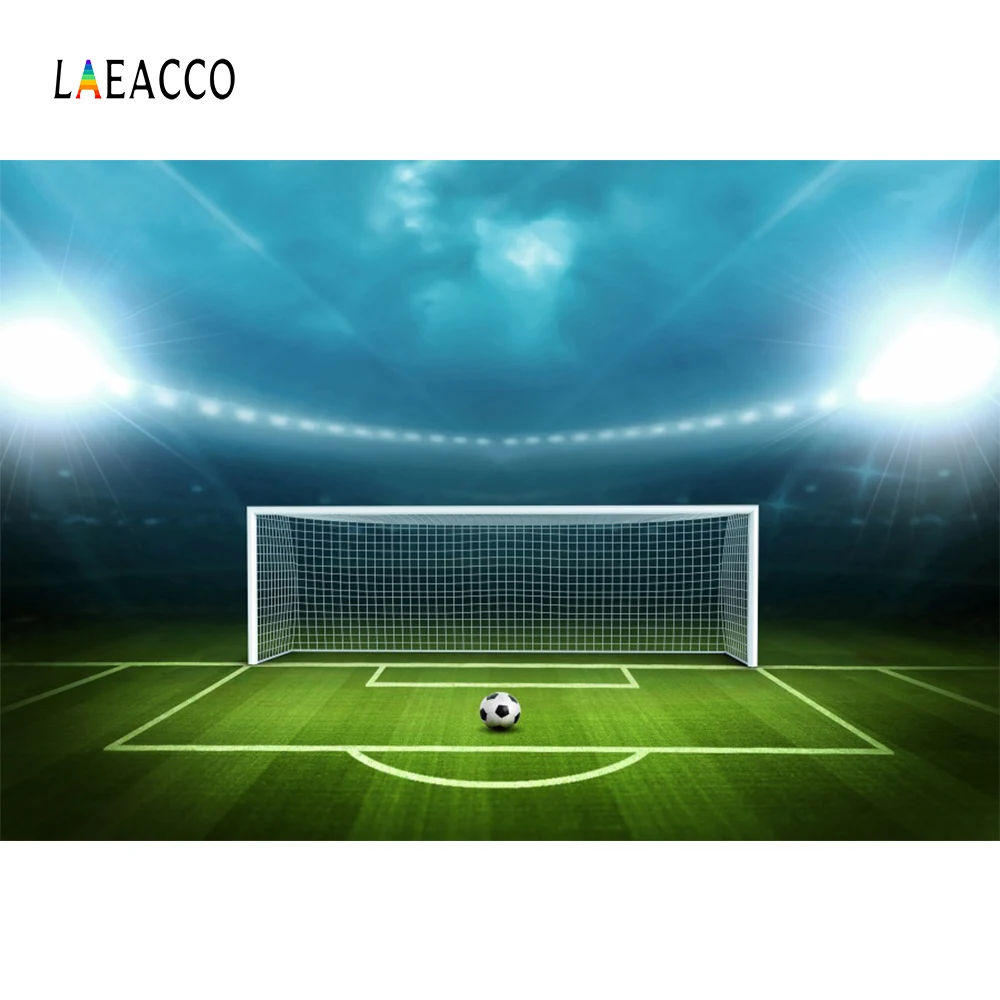 Laeacco Fantasy Football Field Scene Children Photography Backgrounds Customized Photography Backdrops Props For Photo Studio