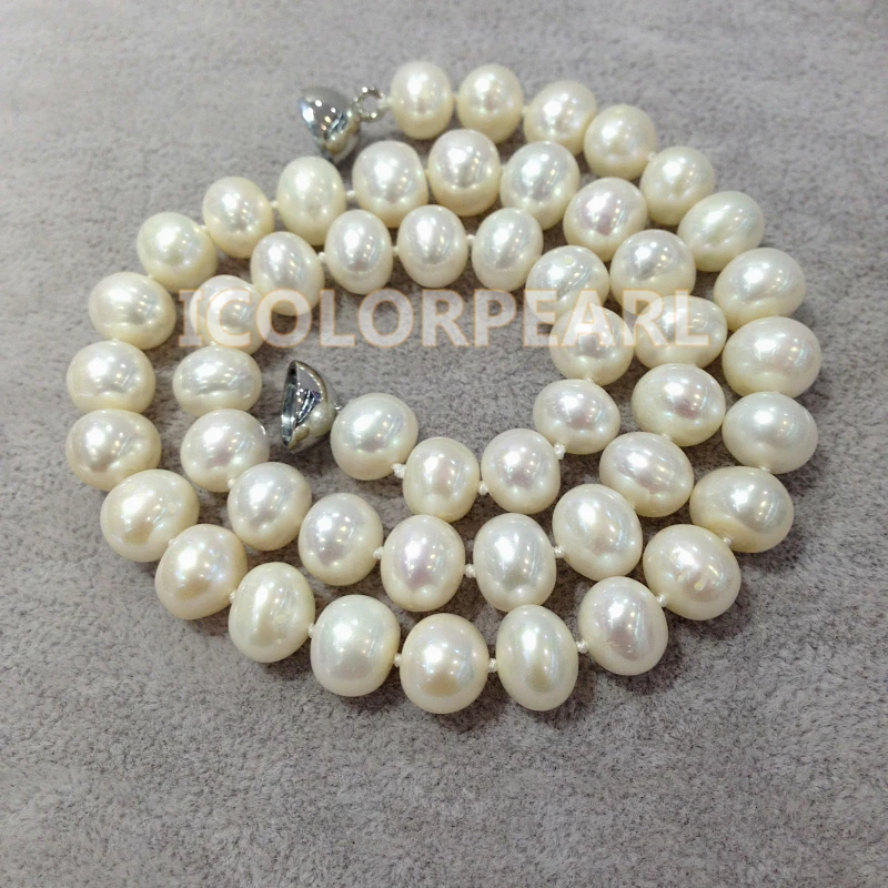 

WEICOLOR Wholesale Price For Shiny Semiround White/Pink/Purple Natural Freshwater Pearl Jewelry Necklace