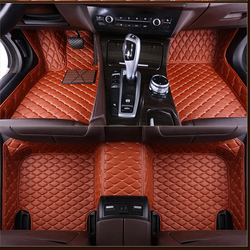 car floor mats for Jaguar XF XE XJL XJ6 XJ6L F-PACE F-TYPE brand firm soft car accessories car styling Custom floor mats Red